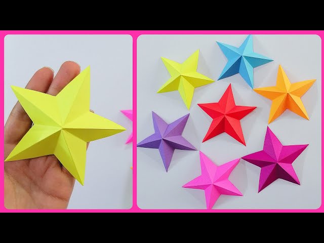 Easy Paper Star in 1 minute | Eid decoration ideas at home class=