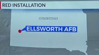 Ellsworth Air Force Base categorized as 'red' installation