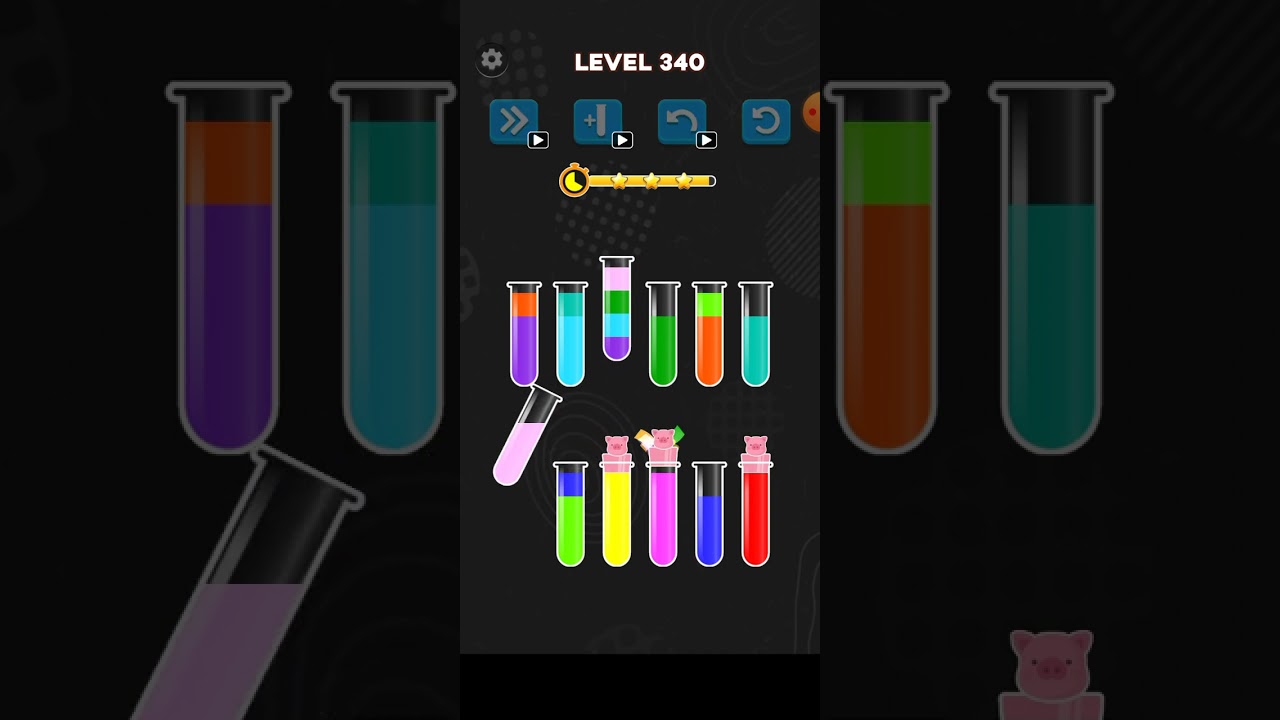 How to complete 340 water color sorting game Latest tricks 2023
