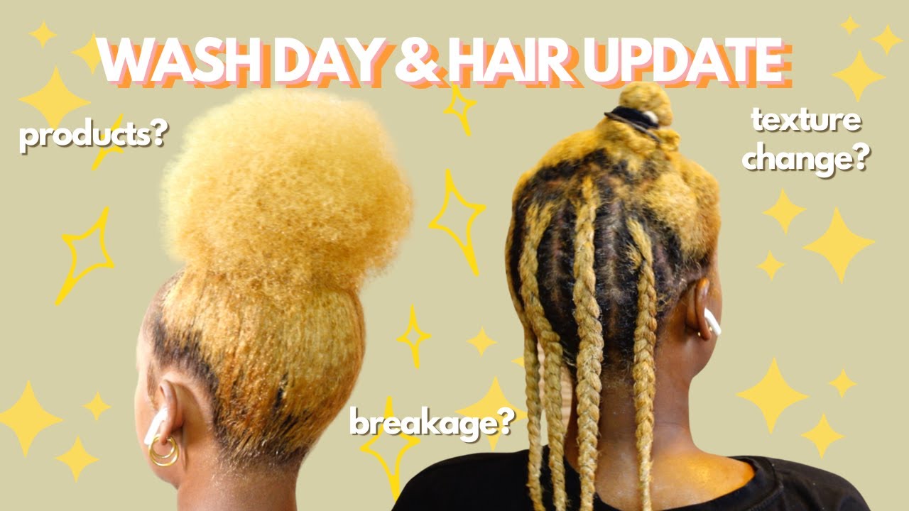 BLONDE NATURAL HAIR ROUTINE 🌞 Q&A + Go To Products + Styling | cheymuv ...