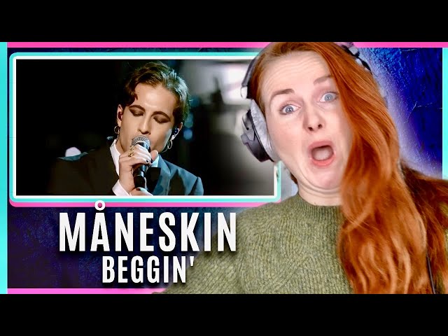 Vocal Coach analyses and reacts to Måneskin - Beggin' (Live) class=