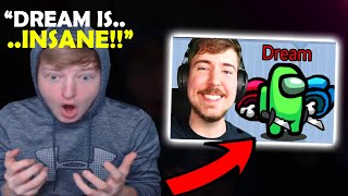 Reacting to Dream and MrBeast *FUNNY* Among Us Moments!