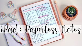 How I Take Notes On My iPad | NURSING SCHOOL PRE REQS WITH GOODNOTES