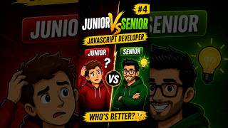 Junior vs Senior Developer | Beginner vs Pro | E04 #coding #interview #javascript #dsa #python