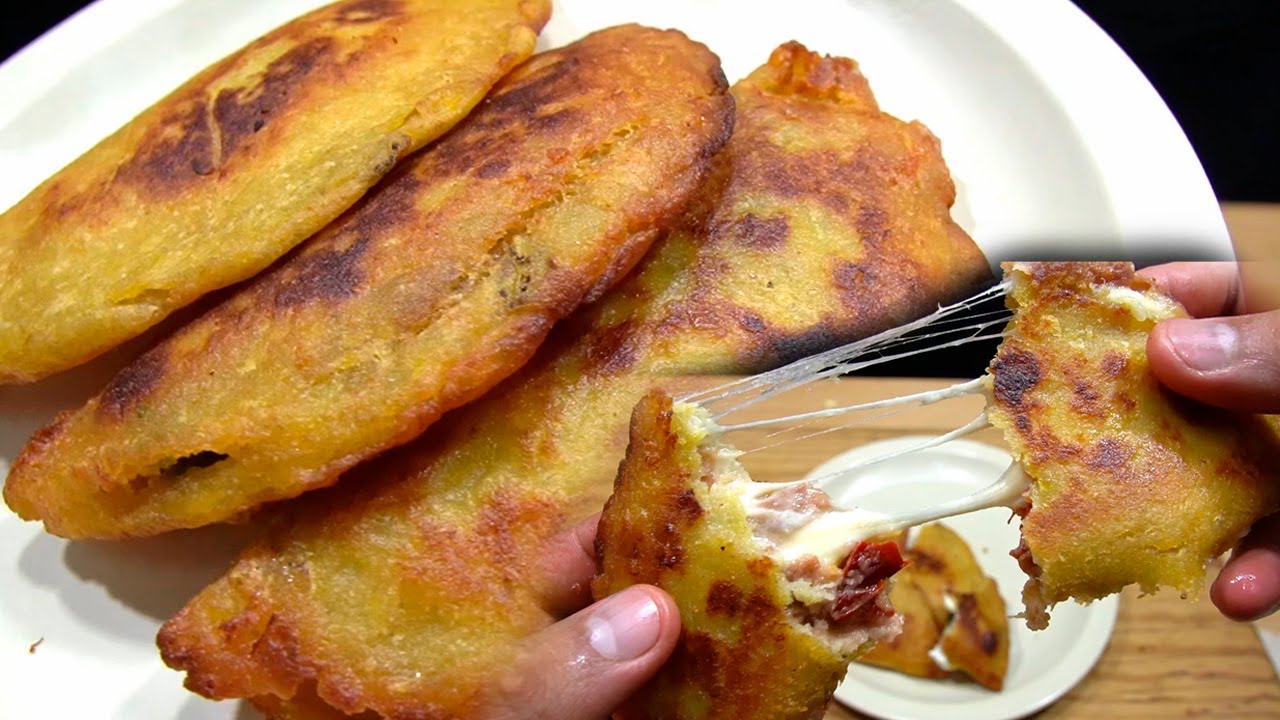 Empanadas de PLÁTANO MACHO **RELLENAS** | El Mister Cocina