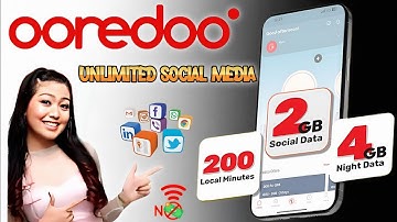 Ooredoo free Unlimited social media Internet 2025