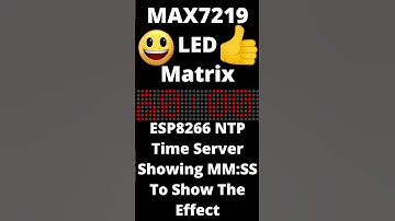 ESP8266 NTP Time clock vertical scrolling rolling digits numbers