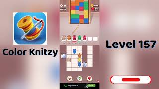 Color Knitzy Level 157 Walkthrough | Step-by-Step Guide 🧶✨ | SolutionGuruji