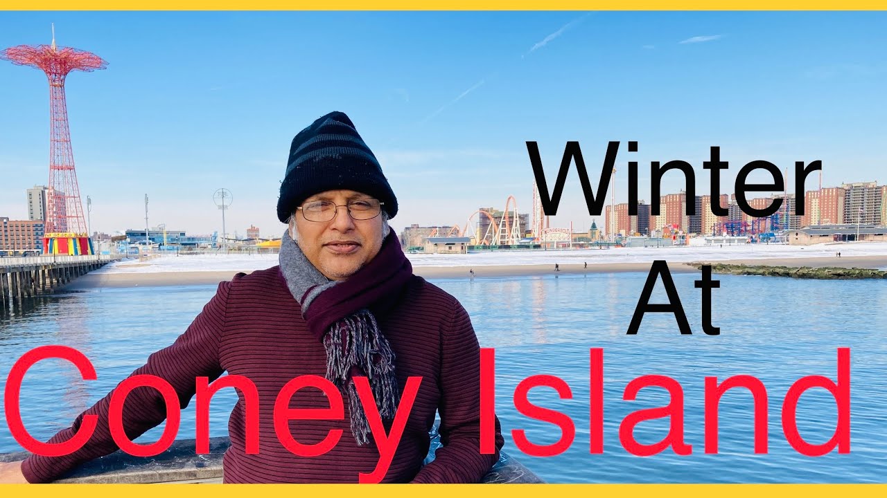 Coney Island Beach-a cool and shiny day 2021