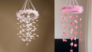 HOW TO MAKE BUTTERFLY WALL HANGING - AMAZING ROOM DECOR IDEAS