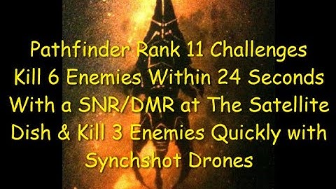 Ghost Recon Breakpoint Pathfinder Rank 11 Challenge 6 Kills With DMR/SNR In 24Sec - Satellite Dish