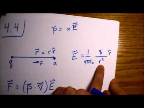 Griffiths Electrodynamics Problem 4.4: Force on Atom from Point Charge