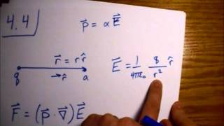 Griffiths Electrodynamics Problem 4.4: Force on Atom from Point Charge