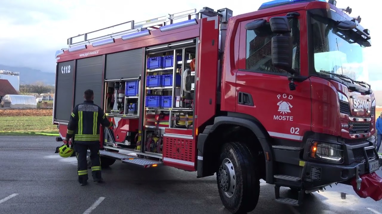 Sprejem novega gasilskega vozila - PGD Moste