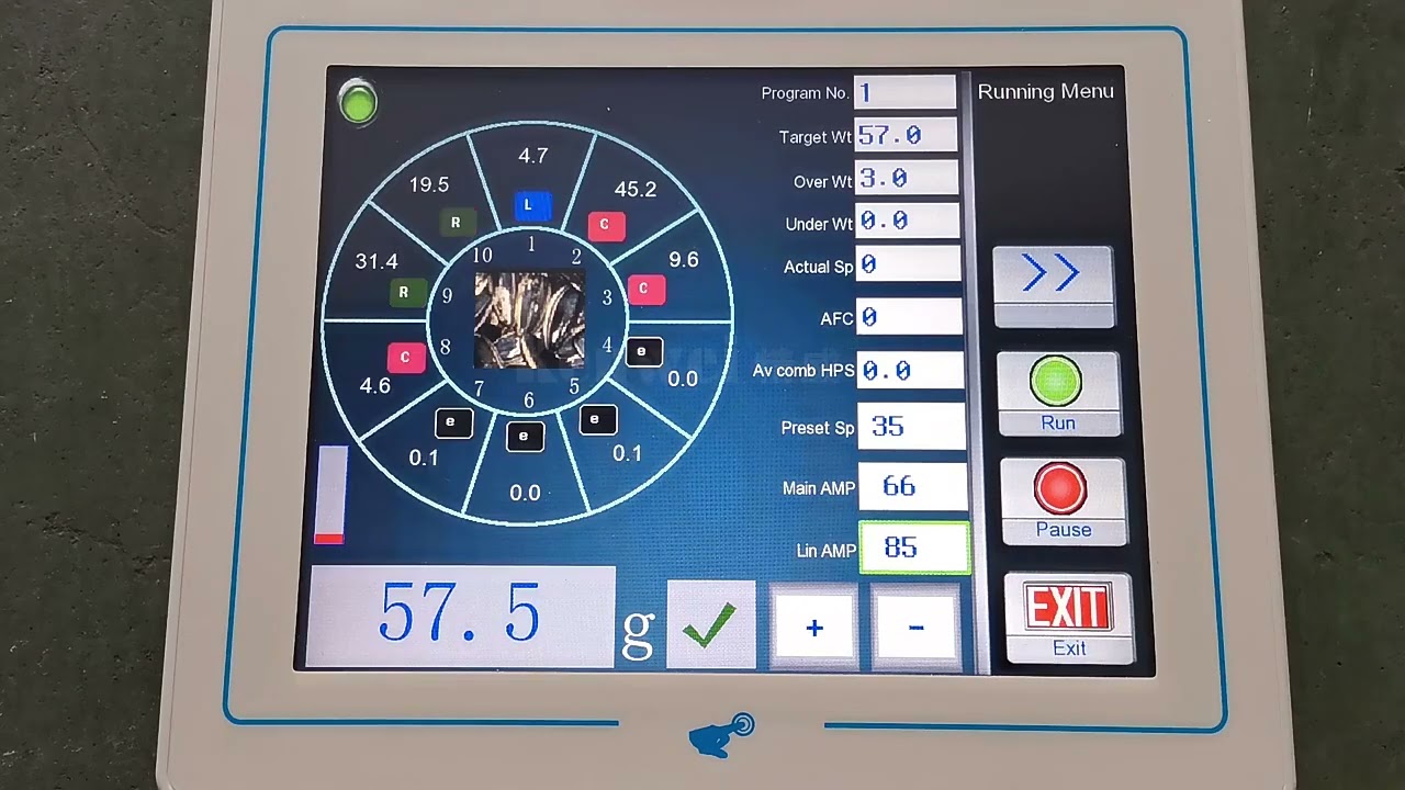 10 head cheese multihead weigher packaging machine with horizontal conveyor