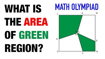 Find the Area of Green Region | 6th Grde Math Olympiad