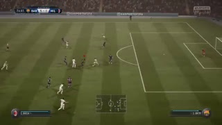 PS4's FIFA 18_2018012801_ 監督キャリアモード_'18-'19_チャンピオンズ・カップ_グループステージ_FCバルセロナ  5-1 ACミラン
