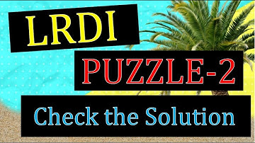 LRDI puzzle of the day #65 | CAT PREPARATION BY ELITES GRID(High level PUZZLE)
