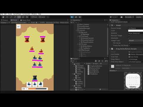 タワーディフェンスを作ろうサンプル動画