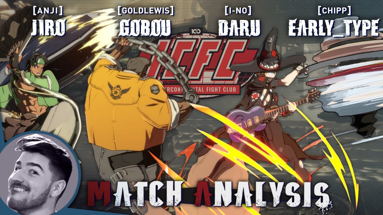 Strive Match Analysis: ICFC Asia - Gobou (Goldlewis), Daru (I-No), Jiro (Anji), Early_Type (Chipp)