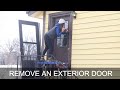 Remove an Exterior Door and Frame an Exterior Wall