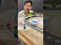 Lego High Speed Passenger Train Brave Boy Helping Potter Car On Tracks