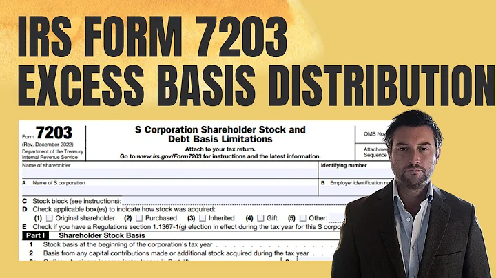 IRS Form 7203 - Capital Gain on Distributions in Excess of Basis