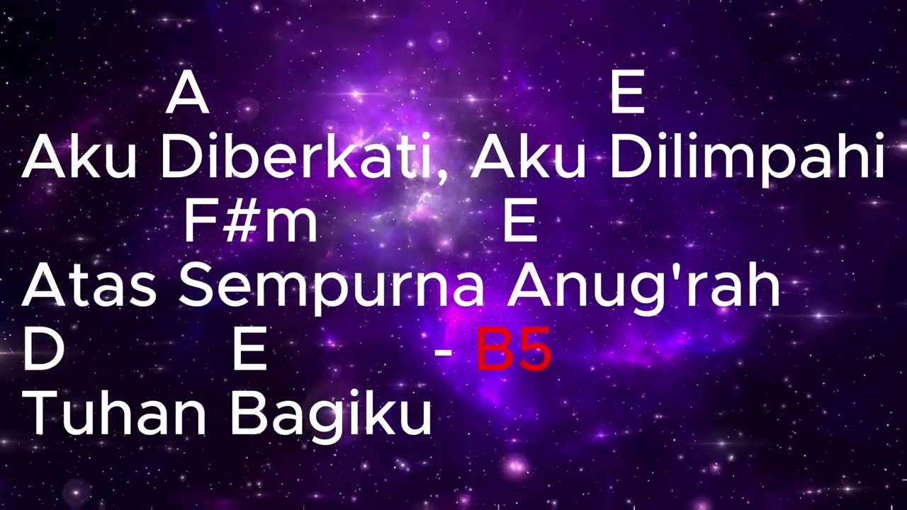 Lyrics Chords - Aku Diberkati (Sound Of Praise ft Sidney Mohede)