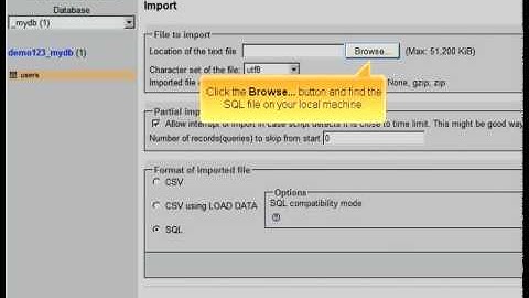 Managing a MySQL database with phpMyAdmin by Host4Go Tutorials