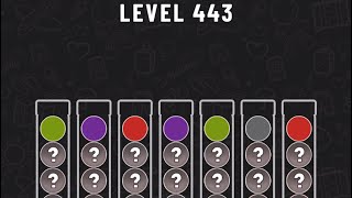 Ball Sort Puzzle Level 443 #ballsortpuzzle #ballsortpuzzlegameplay #puzzlegame #mobilegames