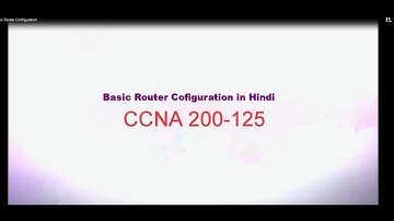 Basic Router Configuration In Hindi