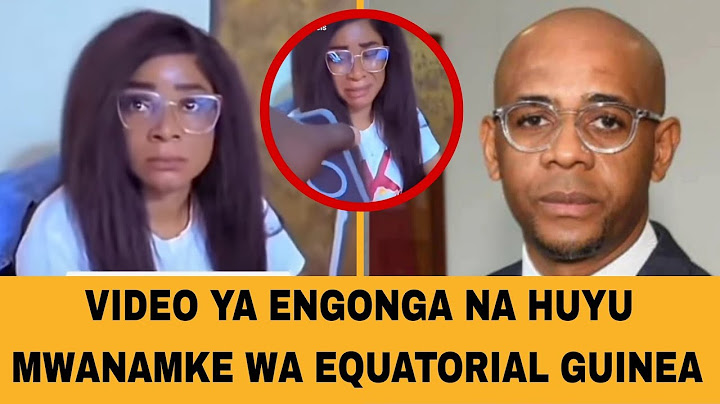 BALTASAR ENGONGA WA EQUATORIAL GUINEA NA HUYU MWANAMKE