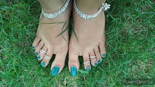 Indian Feet On Green Gr Indian Feet Look Indian Feet Lover Indian Bridal Feet Look