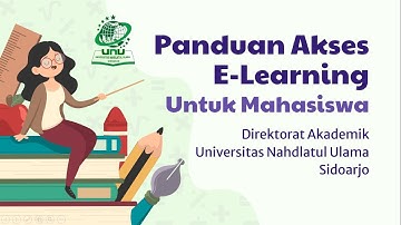 Panduan (Elin) E-Learning UNUSIDA untuk Mahasiswa