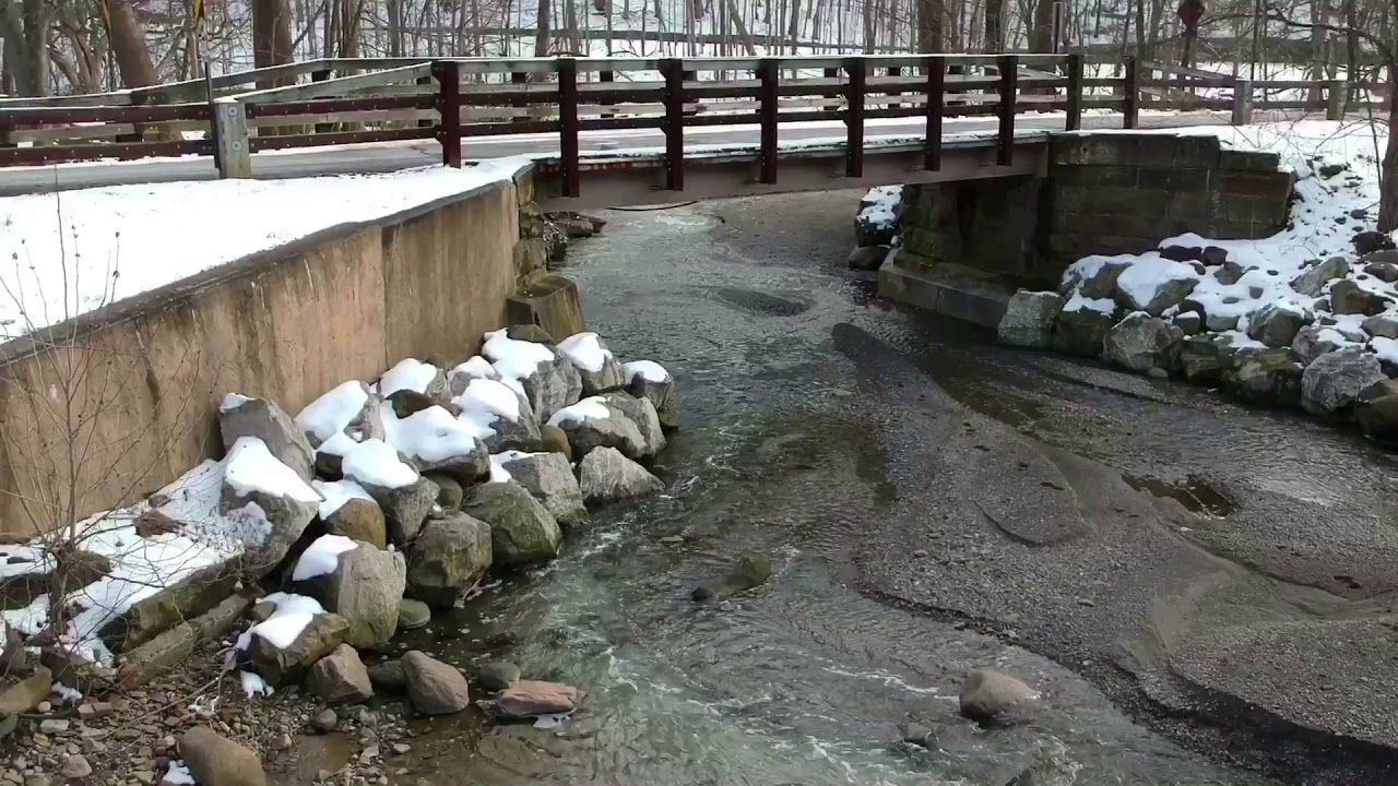 Waterfall In Walton Hills, Ohio DJI Spark Drone