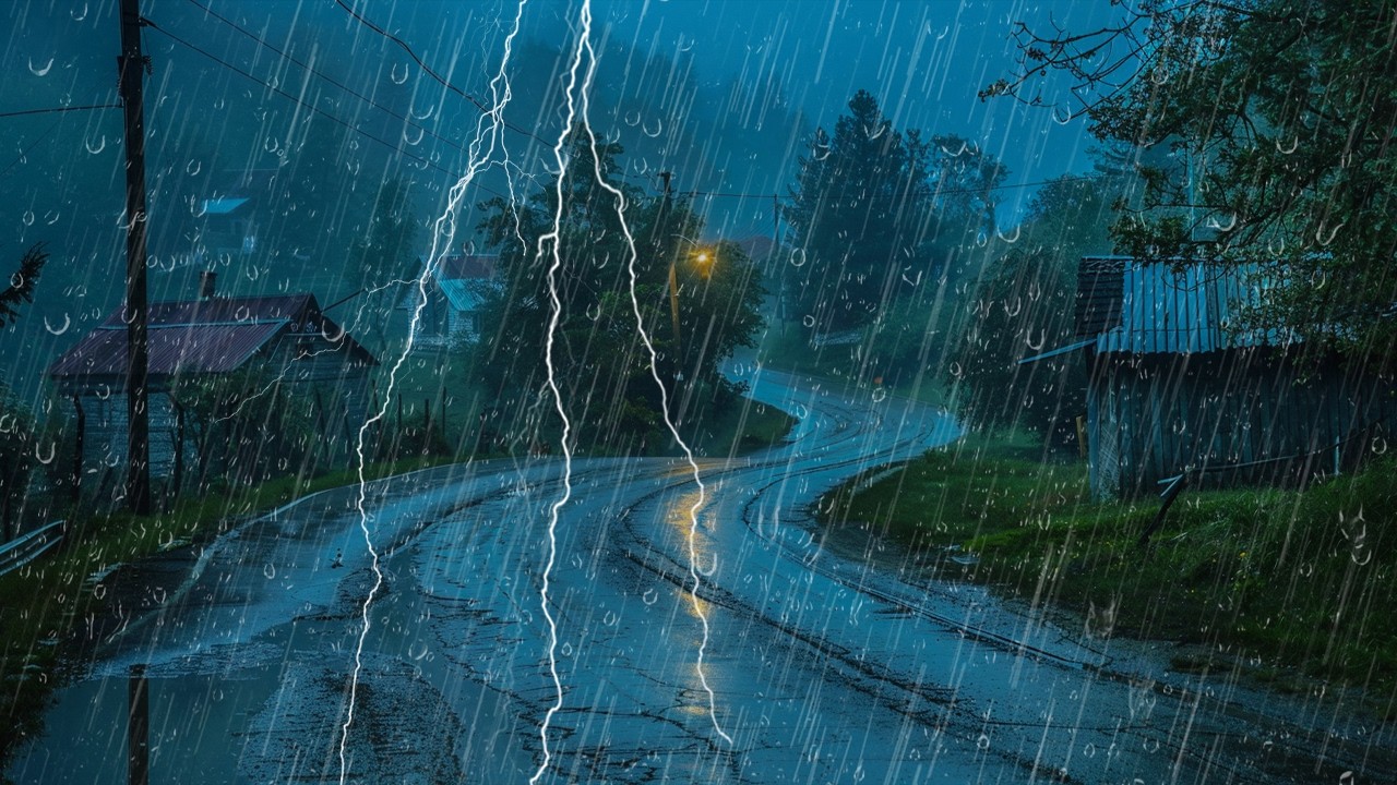 Sonido de Lluvia Relajante para Dormir - Lluvia y Truenos en Techo ...