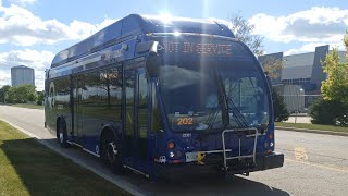 New Bus! Ride On Pace Bus 2022 ElDorado National Axess BRT 30' 22301 On 504 to Joliet Gateway Center