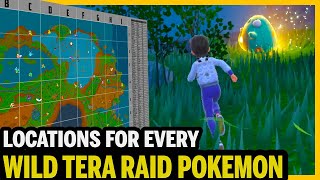 Every Wild Tera Raid Pokemon Location and Type in Pokemon Scarlet and Violet Every Wild Tera Pok Mon Pok Mon Scarlet Violet