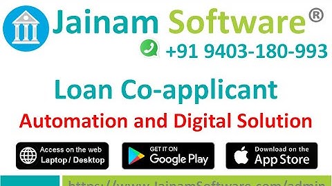 🏠 How to Add Co-Applicant in Loan Jainam Software Loan Management System | Property & Housing Loan