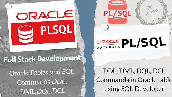 Oracle SQL Commands using SQL Developer | Table Operations | DDL, DML, DQL, DCL | Database | PL/SQL