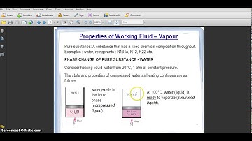 Properties of Pure Substances (Thermodynamics Basic)
