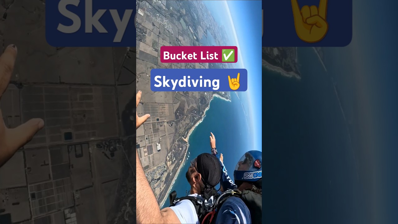 SKYDIVE in Australia 🤘 Bucket List ✅ #shorts #skydive #skydiving