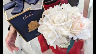 Rozbalení luxusní kytice parfémovaných růží Côte Noire