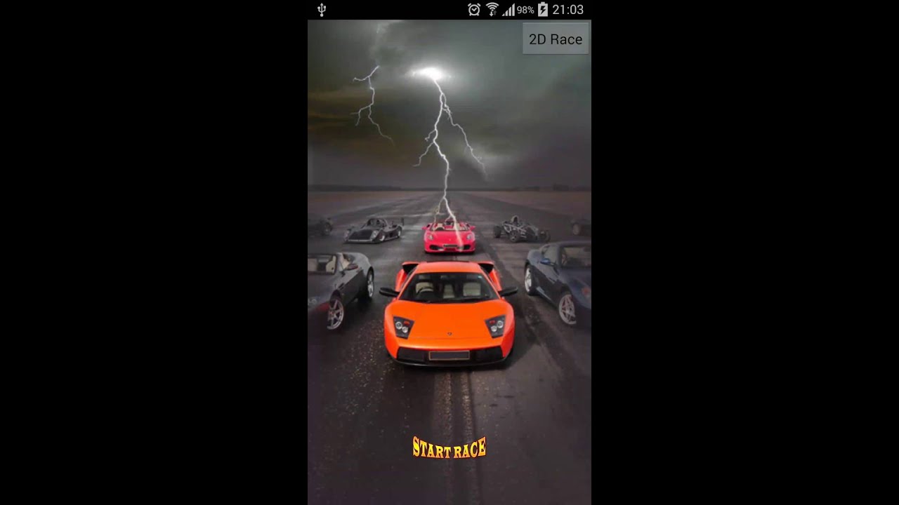 An Android race game in 2D/3D mode - YouTube