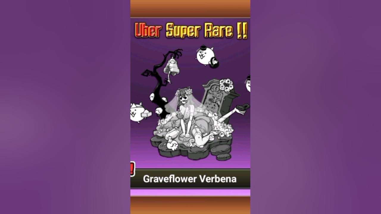 the battle cats graveflower verbena🧟‍♀️😄 YouTube