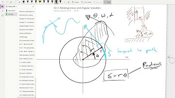 10-3: Relating Linear and Angular Variables - Pusko