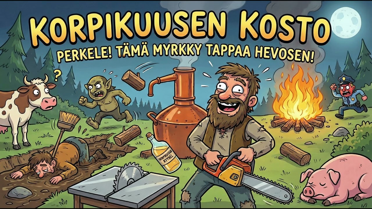 KORPIKUUSEN KOSTO - Räävitön suomalainen juomalaulu (Folk Punk/Metal) (Official Audio)