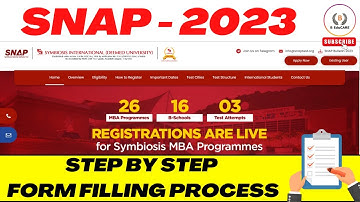 SNAP 2023 - Step By Step Complete Form Filling Process