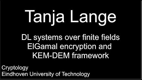 DL systems over finite fields I - ElGamal encryption and KEM-DEM framework