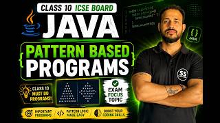 Pattern Program in Java Class 10 ICSE Board | for loop | while loop | do while loop | By: Sagar